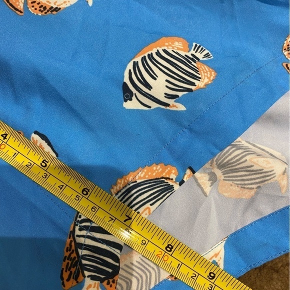 Bonobos Men’s Fish Swim Trunks Blue Size 35 Vacation Beach Swimming - Picture 9 of 9